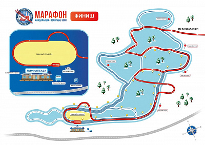 Дистанция Схема последних 2,5 км марафона